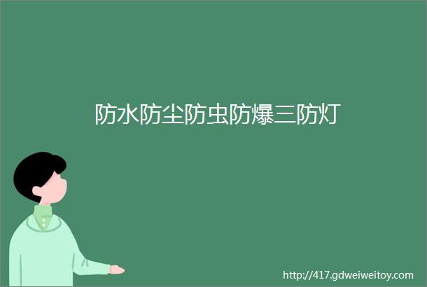 防水防尘防虫防爆三防灯